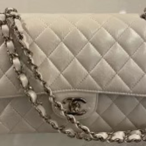 CHANEL Handbags - Chanel Medium Classic Double Flap Bag Quilted Iridescent Crumpled Calfskin